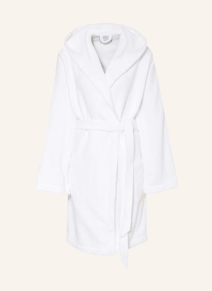 weseta switzerland Unisex bathrobe DREAMFLOR with hood, Color: WHITE (Image 1)