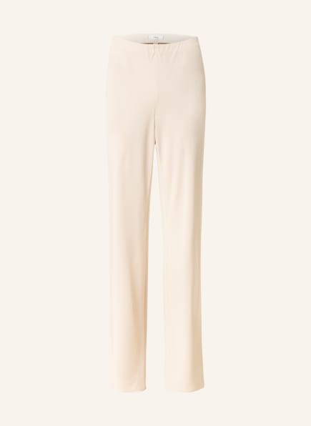 cream colored wide leg pants