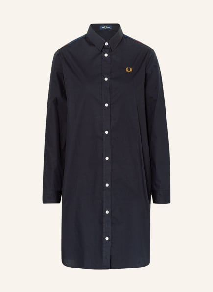 FRED PERRY Shirt dress in dark blue 