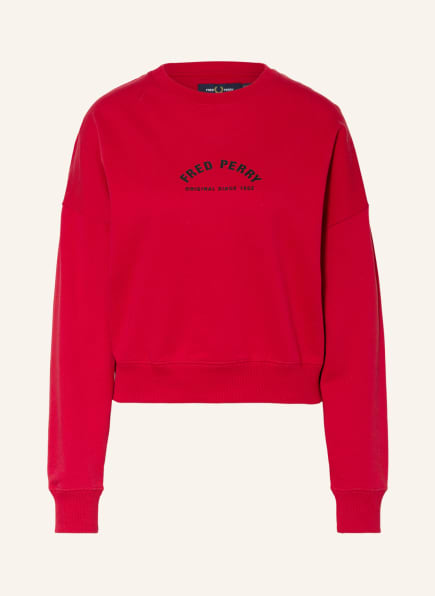 FRED PERRY Sweatshirt, Farbe: ROT (Bild 1)