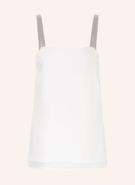 FABIANA FILIPPI Seidentop, Farbe: SILBER/ CREME (Bild 1)