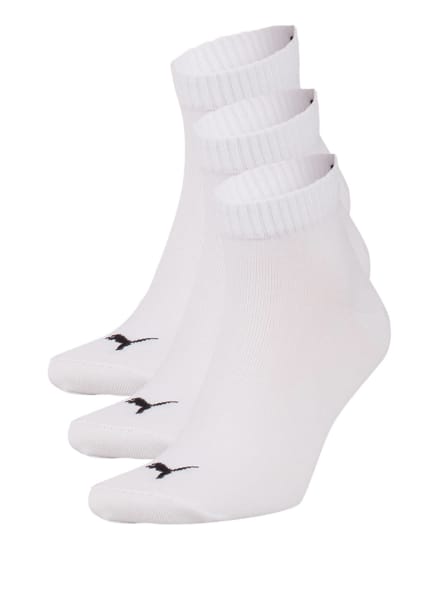 PUMA 3er-Pack Socken QUARTERS, Farbe: 300 WHITE (Bild 1)
