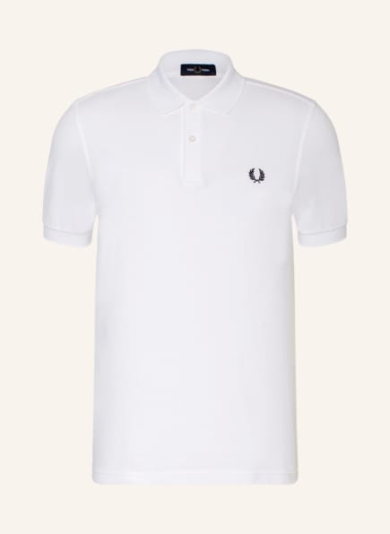 FRED PERRY Piqué polo shirt slim fit, Color: WHITE (Image 1)