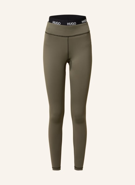 HUGO 7/8-Leggings NIRANDA, Farbe: KHAKI/ SCHWARZ (Bild 1)