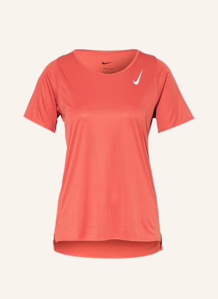 Nike Laufshirt DRI-FIT RACE mit Mesh-Einsatz, Farbe: HELLROT (Bild 1)