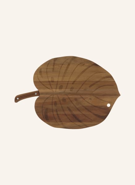 DOIY Chopping board with knife, Color: BROWN (Image 1)