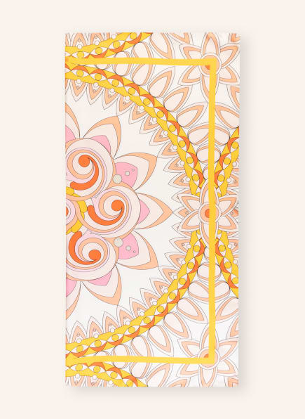 VILEBREQUIN Silk scarf MANDALA, Color: WHITE/ PINK/ DARK YELLOW (Image 1)