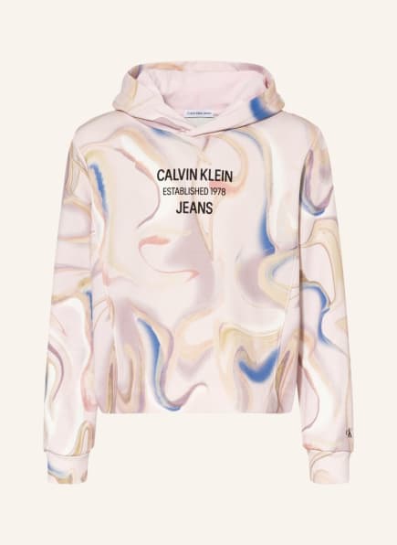 Calvin Klein Hoodie , Farbe: HELLROSA/ BLAU/ CREME (Bild 1)