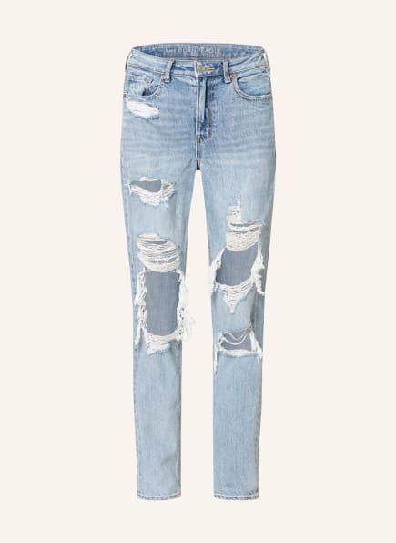 AMERICAN EAGLE Mom Jeans, Farbe: 973 INDIGO SKYLIGHT DESTROY (Bild 1)