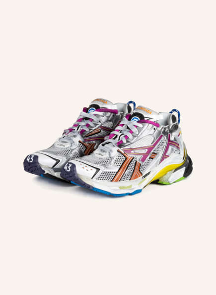 BALENCIAGA Sneaker RUNNER, Farbe: GRAU/ FUCHSIA/ BRAUN (Bild 1)