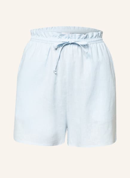darling harbour Lounge shorts with linen, Color: LIGHT BLUE (Image 1)