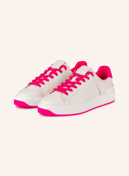 BALMAIN Sneaker , Farbe: WEISS/ NEONPINK (Bild 1)