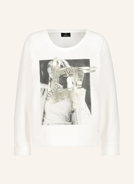 monari Sweatshirt mit Schmucksteinbesatz , Farbe: WEISS (Bild 1)