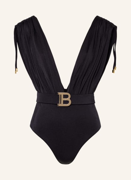 BALMAIN Swimsuit, Color: BLACK (Image 1)