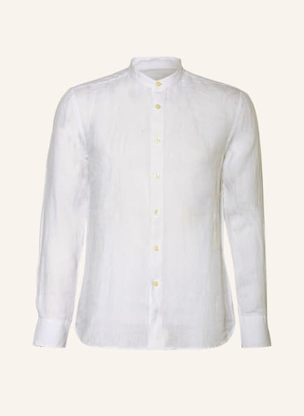 120%lino Leinenhemd Slim Fit mit Stehkragen, Farbe: ECRU (Bild 1)