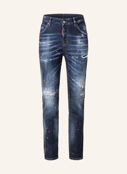 DSQUARED2 Destroyed jeans COOL GIRL, Color: 470 NAVY BLUE (Image 1)