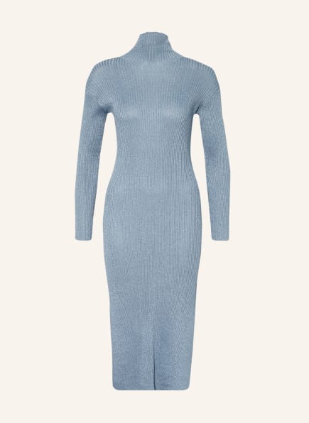 BAUM UND PFERDGARTEN Knit dress CRISANA with glitter thread, Color: LIGHT BLUE/ SILVER (Image 1)