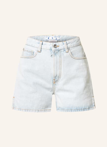 Off-White Denim Shorts , Color: 4001 BLUE WHITE (Image 1)