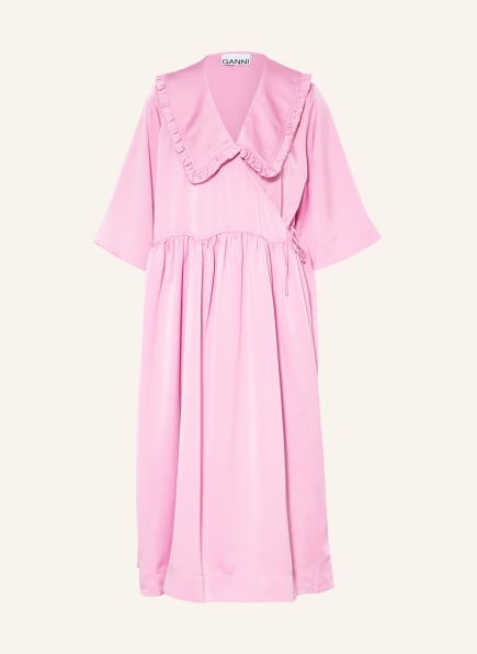 GANNI Wrap dress, Color: PINK (Image 1)