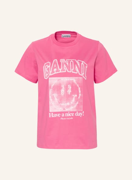 GANNI T-Shirt , Farbe: PINK/ WEISS (Bild 1)
