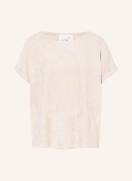 Juvia T-shirt in leather look, Color: BEIGE (Image 1)