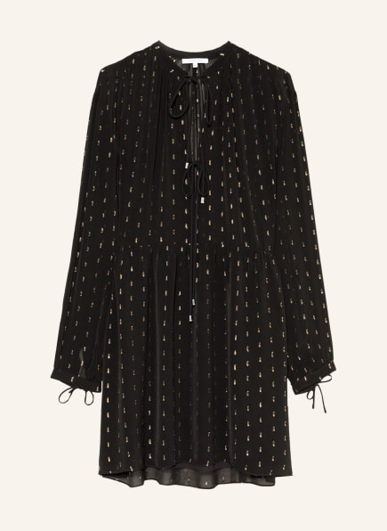 PATRIZIA PEPE Dress with glitter yarn, Color: BLACK/ GOLD (Image 1)