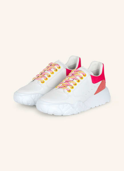 Alexander McQUEEN Sneakers, Color: WHITE/ NEON PINK (Image 1)