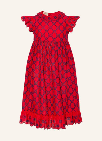 GUCCI Sukienka z koronki, Kolor: CZERWONY/ GRANATOWY (Obrazek 1)