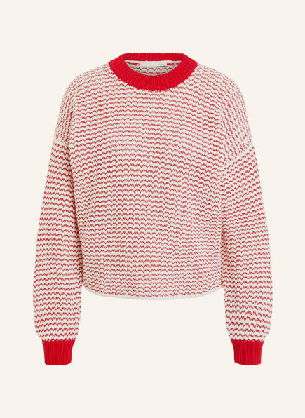 oui Pullover , Farbe: WEISS/ ROT (Bild 1)