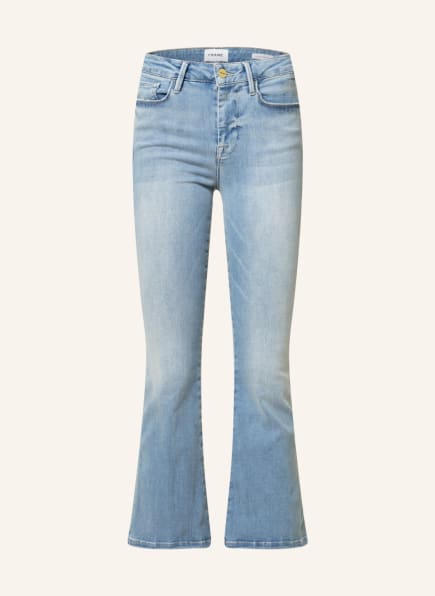 FRAME Denim Le Mini Bootcut-Jeans in Blau Damen Bekleidung Jeans Bootcut Jeans 