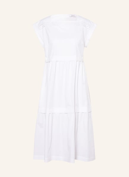PESERICO Kleid mit Schmucksteinbesatz, Farbe: WEISS (Bild 1)