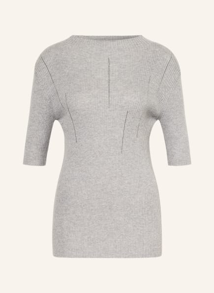 FABIANA FILIPPI Strickshirt mit Schmucksteinen, Farbe: GRAU (Bild 1)