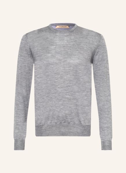 FIORONI Cashmere-Pullover mit Seide, Farbe: GRAU (Bild 1)