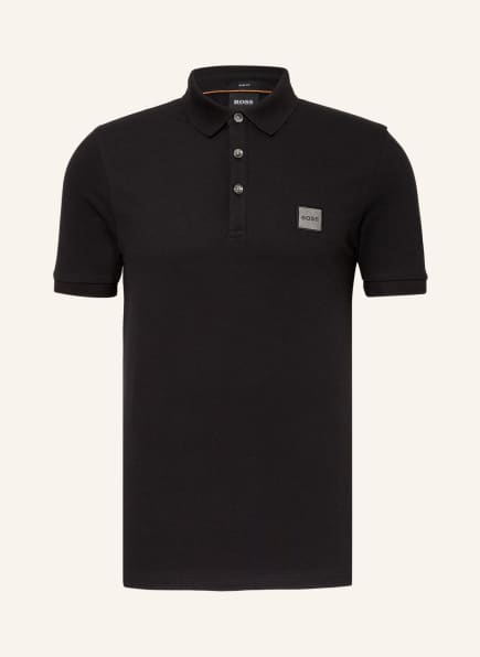 BOSS Piqué-Poloshirt PASSENGER Slim Fit , Farbe: SCHWARZ (Bild 1)