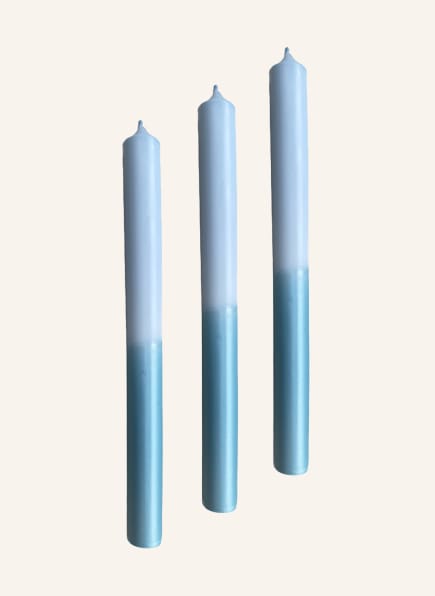 Candy Candle 3er-Set Stabkerzen BUBBLY BLUEBERRY, Farbe: HELLBLAU (Bild 1)