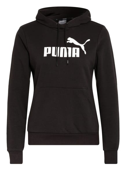PUMA Hoodie ESSENTIALS, Farbe: SCHWARZ/ WEISS (Bild 1)
