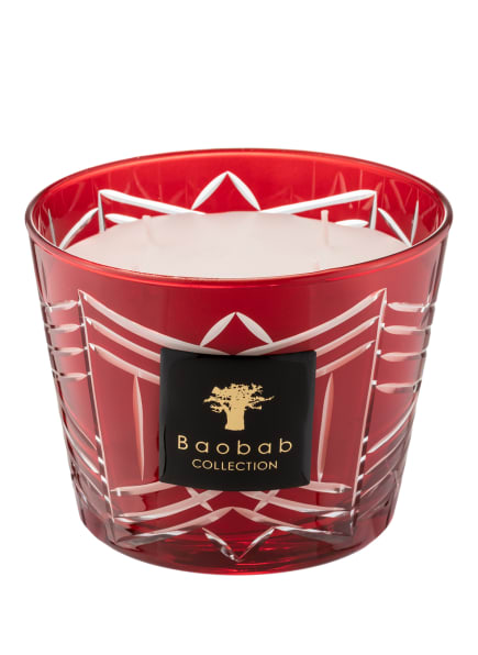 Baobab COLLECTION Duftkerze LOUISE, Farbe: DUNKELROT/ WEISS (Bild 1)