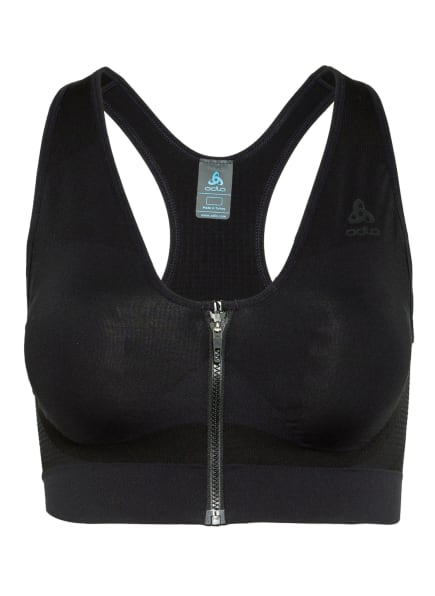 Odlo Womens High Support Ultimate Sports Bra Top White Running Breathable 