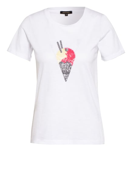 MORE & MORE T-Shirt mit Paillettenbesatz , Farbe: WEISS (Bild 1)