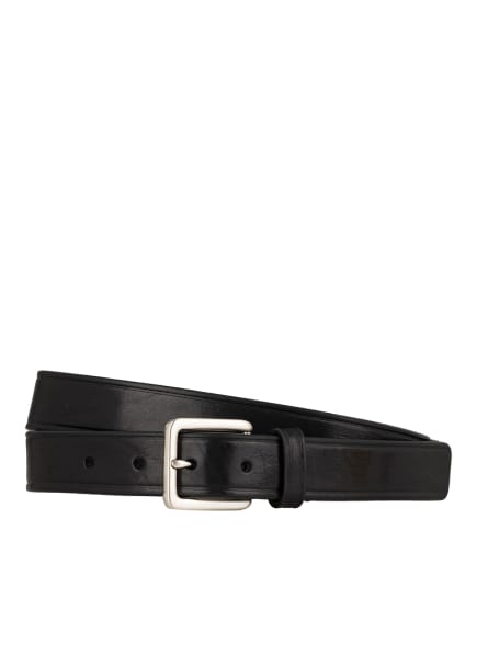TIGER OF SWEDEN Leather belt BIESE, Color: BLACK (Image 1)