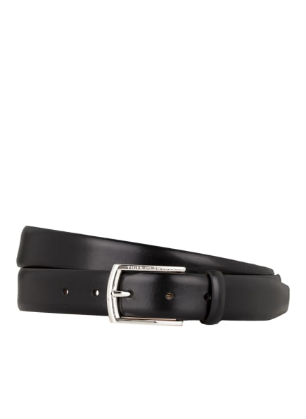 TIGER OF SWEDEN Leather belt ASENBY, Color: BLACK (Image 1)