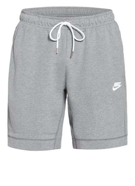 white nike sweat shorts