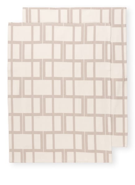 BROSTE COPENHAGEN Set of 2 dish towels BENNY, Color: GRAY/ LIGHT GRAY (Image 1)