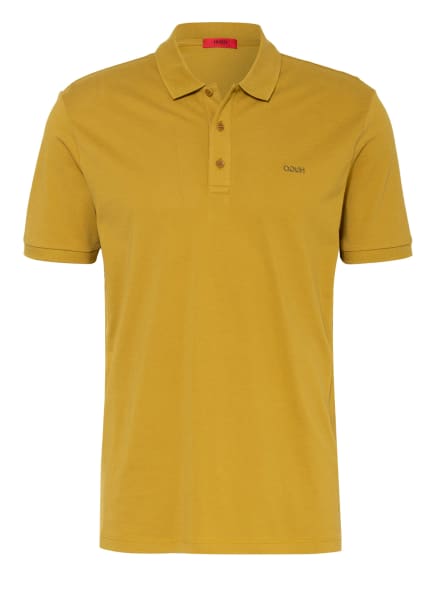 HUGO Piqué-Poloshirt DONOS Regular Fit, Farbe: OLIV (Bild 1)