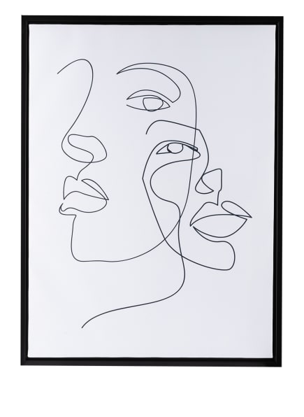 HD COLLECTION Framed canvas print AVENTURINE , Color: BLACK/ WHITE (Image 1)
