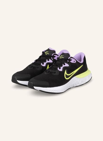 Nike Laufschuhe RENEW RUN 2, Farbe: SCHWARZ/ LILA/ NEONGELB (Bild 1)