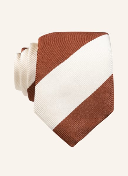 BOSS Krawatte, Farbe: WEISS/ BRAUN (Bild 1)