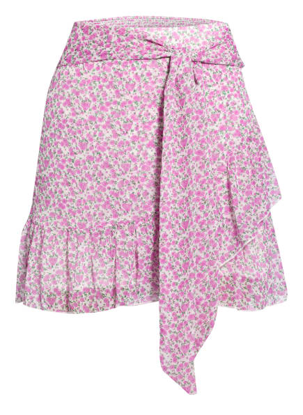 NEO NOIR Spódnica BELLA CAMELLIA w stylu kopertowym, Kolor: BIAŁY/ FUKSJA/ ZIELONY (Obrazek 1)