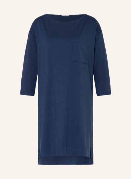 mey Nightgown series LIAH with 3/4 sleeves , Color: DARK BLUE (Image 1)