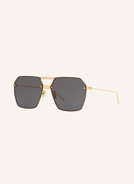 BOTTEGA VENETA Sunglasses Sonnenbrille BV1045S, Farbe: 2390L1 - GOLD/ DUNKELGRAU (Bild 1)